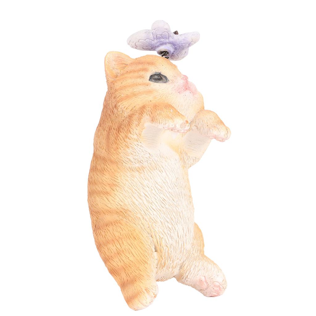 Cat Pot Hanger Statue Cute Animal Planter Hanging Ornaments Resin Flower Pot Hugger for Garden Yard