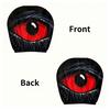 2 Pcs Red Demon Eye Headrest Covers Car Pillow Cases Washable Breathable Decor