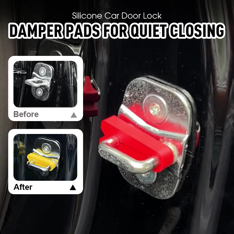 4pcs Car Door Anti-Shock Pad Silicone Buffer Cushion Noise Reduction Sticker Protector for Vehicle Door Lock Auto Accessories