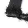 Spring 2026 Women's Luxe Suit: Cuff Patchwork with Ostrich Feather & Rhinestone Trim