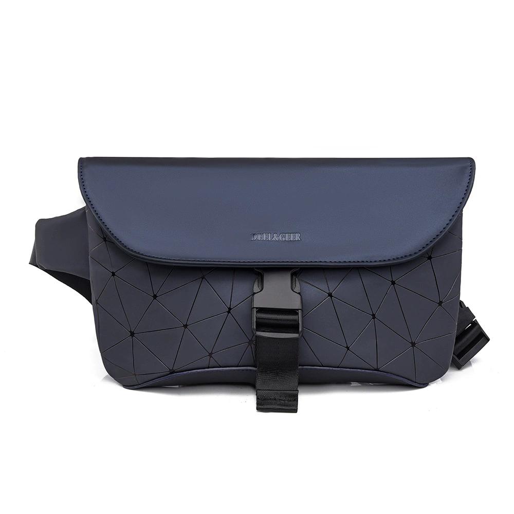 

Men s Solid Color Casual Crossbody Bag, Lightweight Durable Sling Shoulder Bag with Adjustable Strap, Versatile Messenger Bag темно-синього кольору