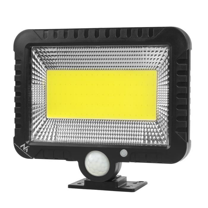 Solární reflektor LED lampa s pohybovým senzorem IP44 5W 400lm 6000K studená bílá MCE438