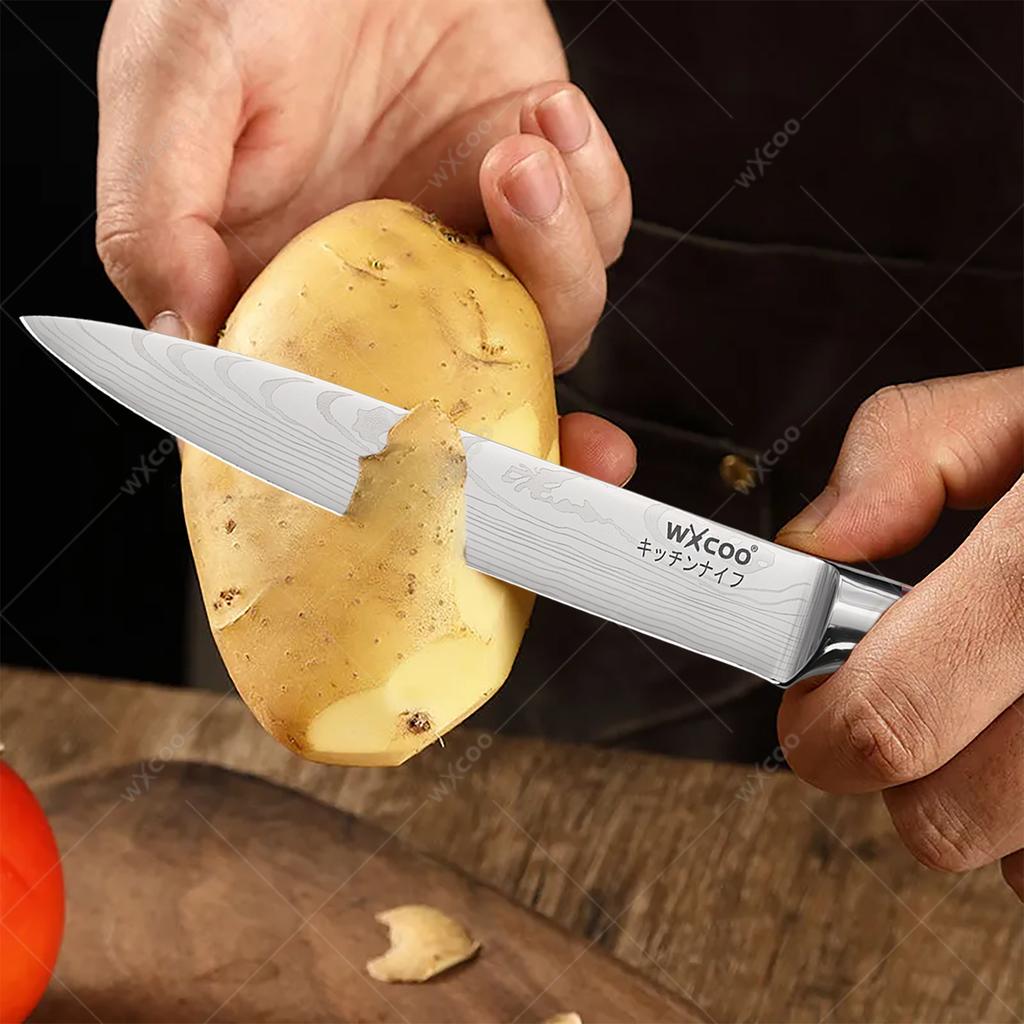 Kitchen Slicing Fruit Knife Cleaver Boning Knife Slicing Meat Cutting Knife Stainless Steel Kitchen Utility Knives with Gift Box