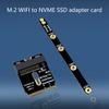 PCIE4.0 2230 A+E Key NVME Extension Adapter with Bracket Risers Card for 2230 2242 2260 2280 Laptop Motherboard