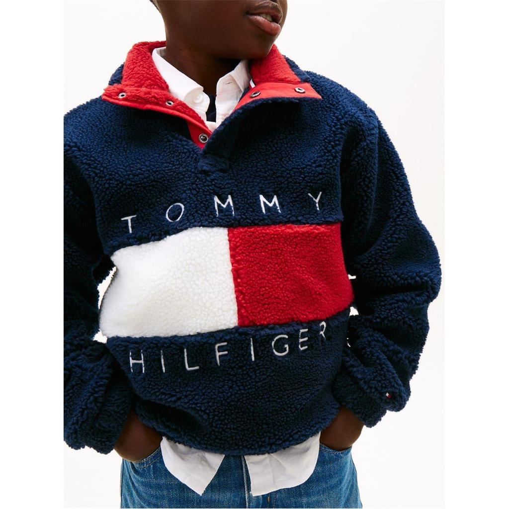 Tommy Hilfiger Sudadera de Forro Polar Heritage para Niños/Niñas