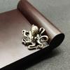 Messing Oktopus Heimdekoration Antik Kupfer Tierfiguren Miniaturen Schreibtisch Ornament Zubehör Kreativer Tisch Tee Haustiere Handwerk