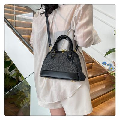 Stylish and Simple Embroidery Xiangyun Handbag Women's Shoulder Messenger Bag High-end Shell Bag