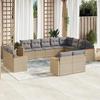 VidaXL Garden Lounge Set with Cushions 12 Pcs, Patio Sofas, Patio Furniture Set, Outdoor Furniture, 3226514