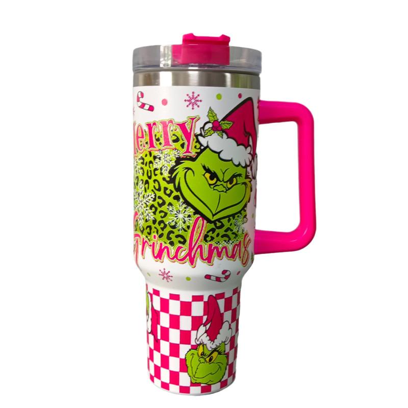 Stainless Steel The Insulated Cup Tumbler Straw Lid Coffee Mug 40oz Gift