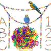 100/200/350Pcs Plastic Chain Toys for Parrots Small Pets Safe Chewing Toy DIY  Colorful Chain Toys for Bird Training Accessories