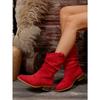 2025 Fall/Winter New Arrival Women's Versatile Martin Boots 5 Fashionable Suede Martin Boots