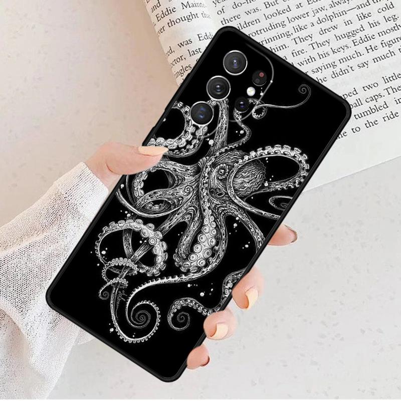 Marine Life Ocean Octopus Phone Case For Samsung Galaxy S25 S23 S30 S8 S21 S20 FE S24 S22 Note 10 20 S8 Plus lite Ultra
