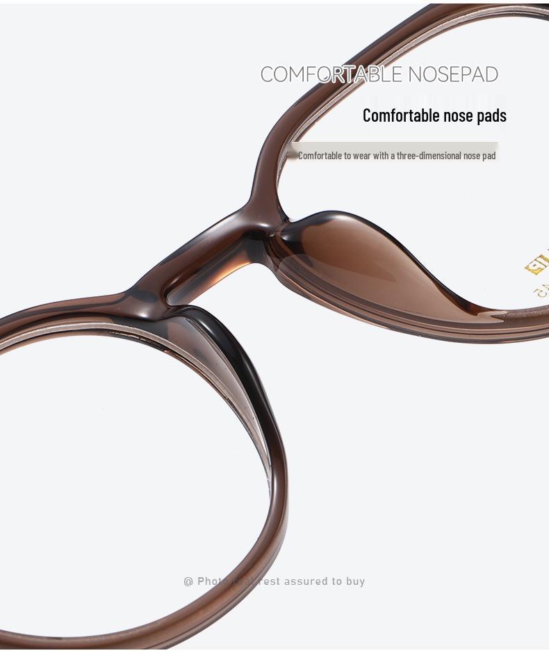 New TR Titanium Ultra-Light Korean Style Eyeglass Frame - Trendy, Versatile & Artistic Retro Design