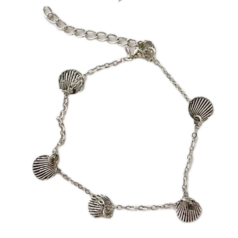 

Нишевый дизайн Женский исцеляющий летний парный браслет Silver shell bracelet Y4-11-1