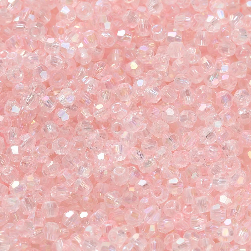 100pcs 3.5x4.5mm Shiny Crystal Beads Glass Mixed Beads Loose Spacer Beads for Bracelet DIY Jewelry Making Accessories