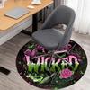 1pz Tappeto Rotondo Wicked - Antiscivolo, Tappetino per Pavimento per Ufficio, Camera da Letto e Arredamento Interno -1002172
