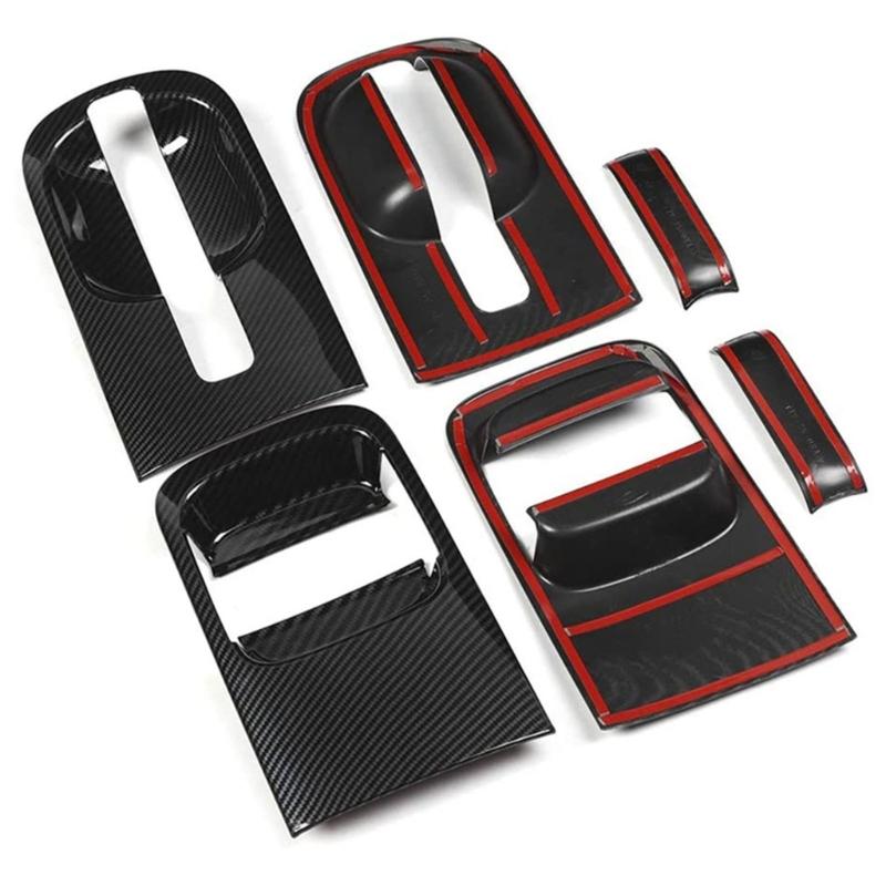 Car Door Handle Bowl Protectors ABS Carbon Fiber Design Anti Scratch Accessories Suitable for H1 I800 2018-2020 Models