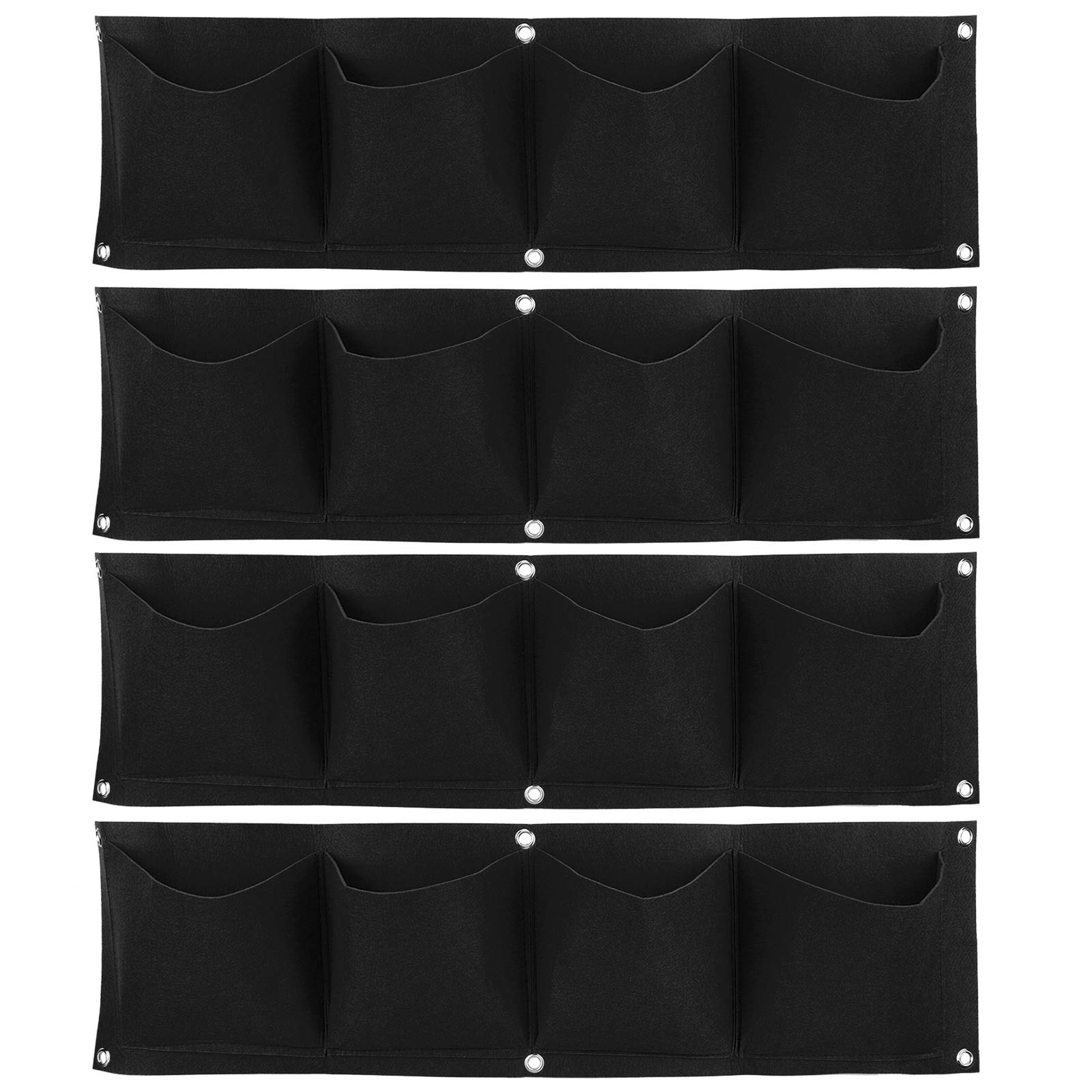 

Atyhao Посадка 4 Растение Цветок Культивационная ткань Посадочная ткань Дышащий мешок для выращивания растений [Набор из 4 штук] Мешок, Карманы, Настенный, Горшок, Мешок, чёрный