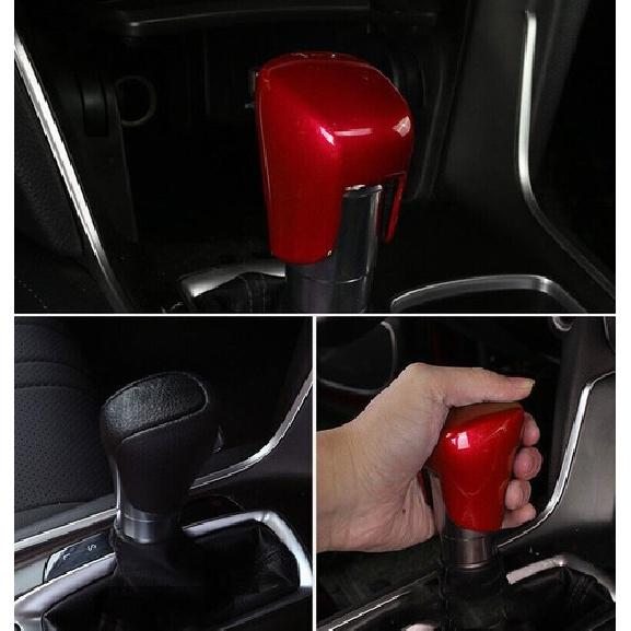 For Honda Accord 2018- Glossy Red Center Console Gear Shift Knob Head Cover