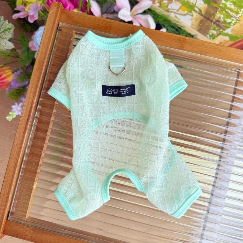 Summer Cooling Meshes Dog Shirt Light weight Breathable Ice Vests Sun Protecting Quick Drying Casual Shirts