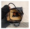 2024 Women's Trendy Woolen Large-Capacity Messenger Tote for Autumn/Winter - Versatile College Handbag