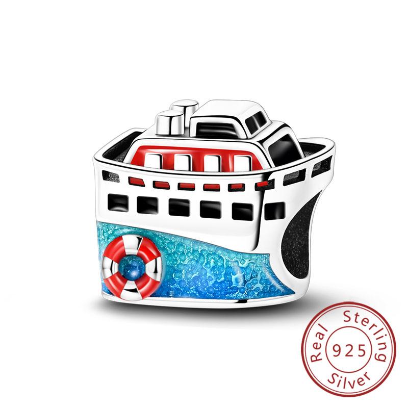 Neuer Kupfer-Charm Flugzeug Kamera Koffer Liebe Reisen Leben DIY Perlen Passend für Original-Charms Armband Schmuck