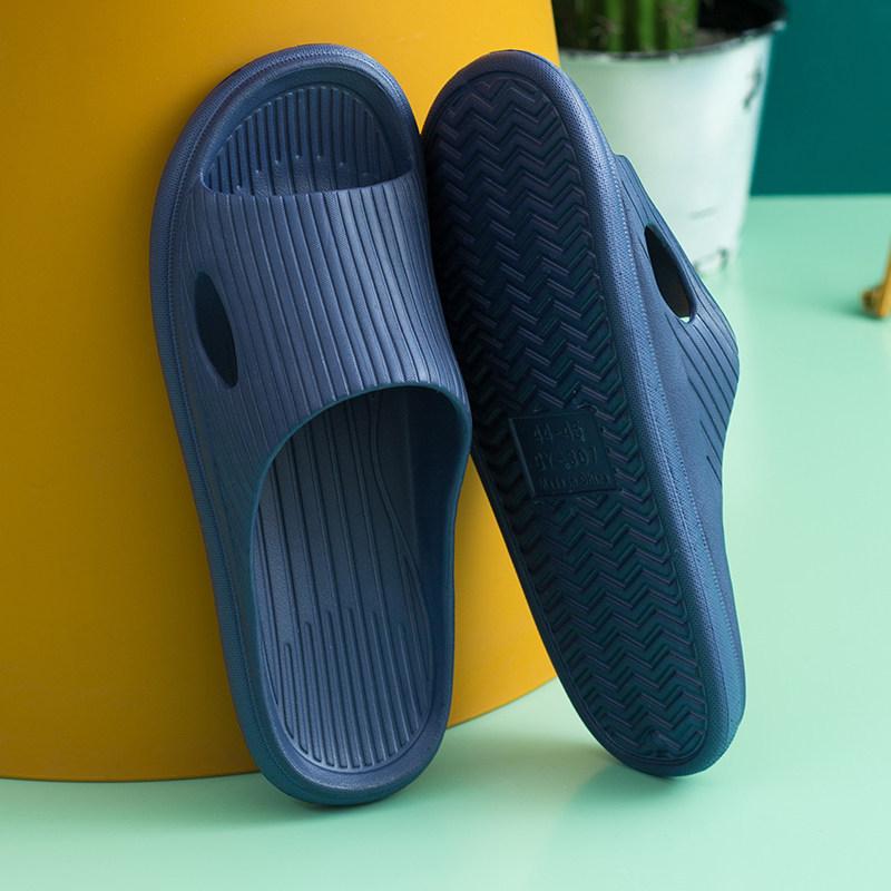 Stepping on shit slippers men's summer soft bottom comfortable home silent bathroom non-slip couple cool slippers women's summer wear