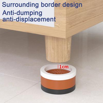 4Pcs Round Furniture Riser Heavy Duty Bed Riser Empilhável Antiderrapante Mesa Mesa Sofá Cadeira