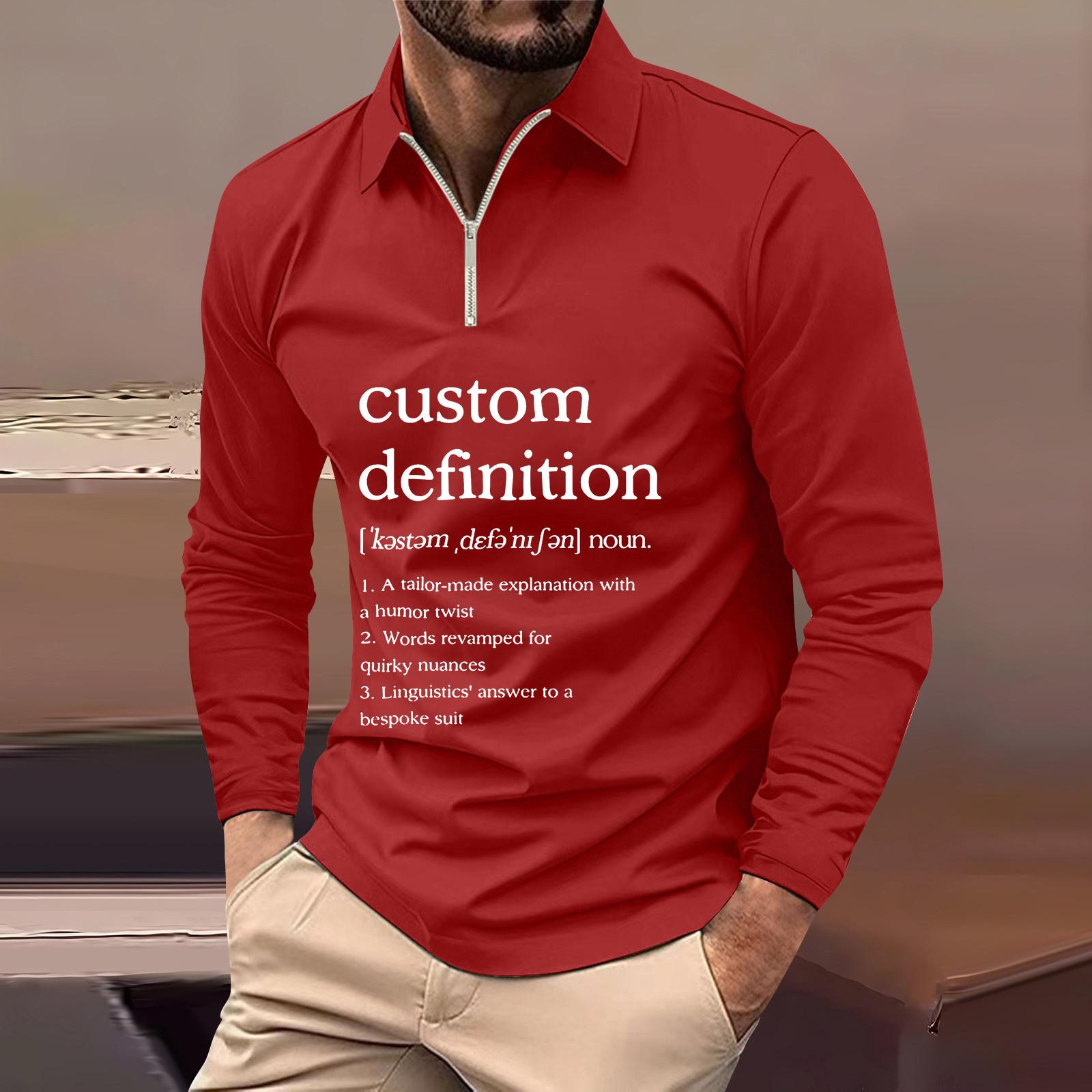 

Мужская рубашка для гольфа, повседневная спортивная, с V-образным вырезом, ребристый воротник, с длинным рукавом, модная, повседневная, однотонная, однотонная, весна-лето, стандартная посадка XXXL красный