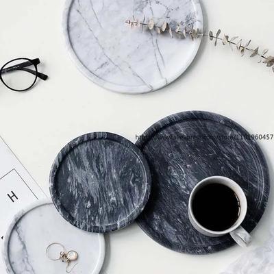 Δίσκος Σκανδιναβικού Στυλ Δίσκοι από Φυσικό Μάρμαρο Δημιουργικοί Δίσκοι Αποθήκευσης Διακοσμητικό Μαξιλαράκι Τραπεζαρίας Πιάτο Επιδόρμου Μοντέρνος Απλός Σχεδιασμός Σουπλά