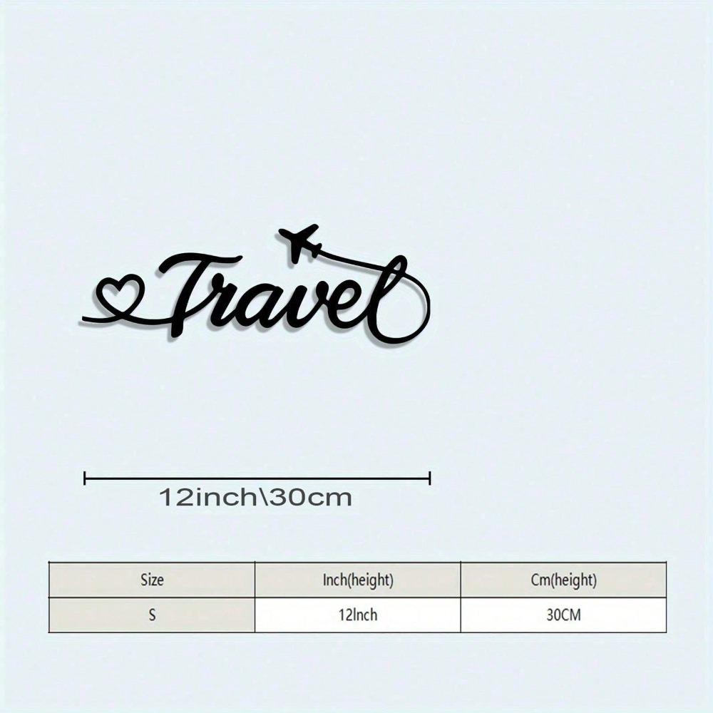 Винтажный настенный декор для путешествий Самолет Металлическая табличка Антикоррозийная Домашний подарок 29x10