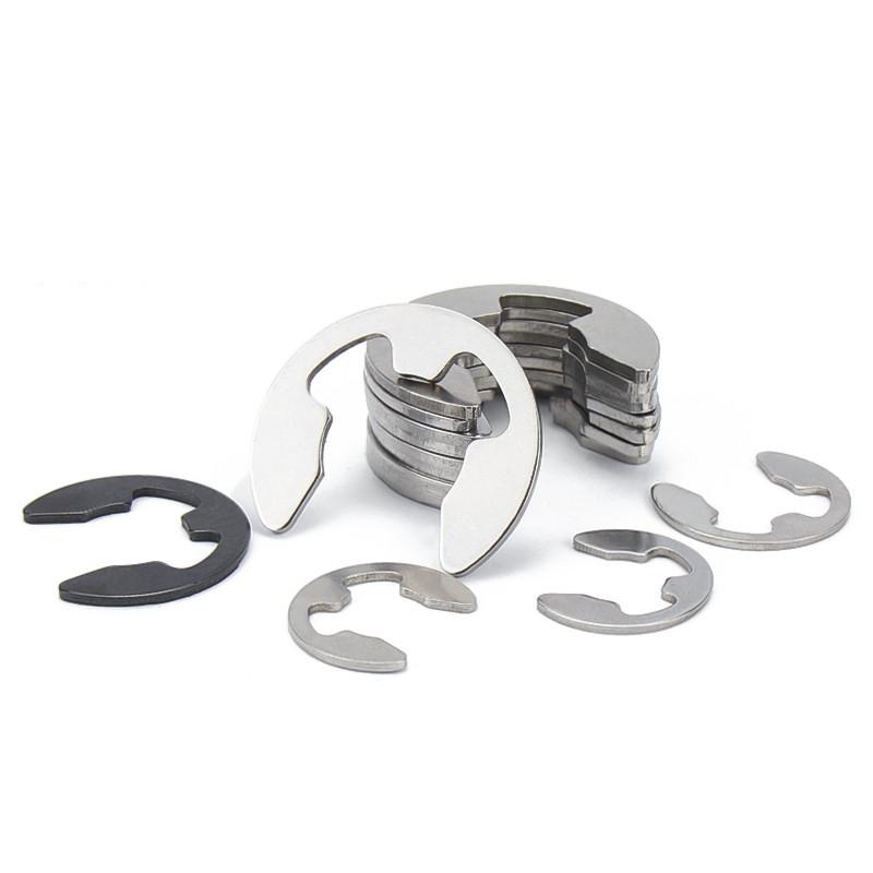 10/ 50/ 100pcs 304 Stainless Steel/ 65# Mn Steel E Clip Circlip Retaining Ring Washer M1.2 M1.5 M2 M3 M3.5 M4 M5 M6 M7 M8 to M13