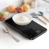 7JI Kitchen Scale, Digital, 5kg0.1g, Ultra-thin 1cm, USB-C Rechargeable, Aluminum Alloy Frame, Tempered Glass, for CookingBaking, Black