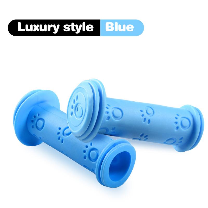 

Детская велосипедная ручка, мягкая резиновая ручка, противоскользящая, аксессуары для ручек, велосипедное оборудование синий