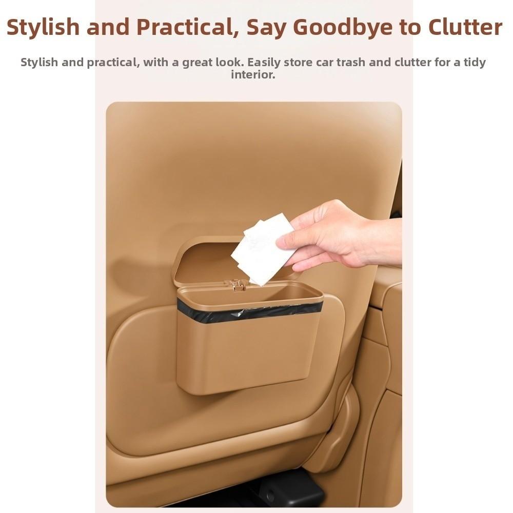 Multifunctional Car Storage Organizer Box Car Mounted Car Trash Can Car Supplies