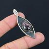Natural Rhodonite Gemstone Pendant 925 Sterling Silver Indian Jewelry For Women