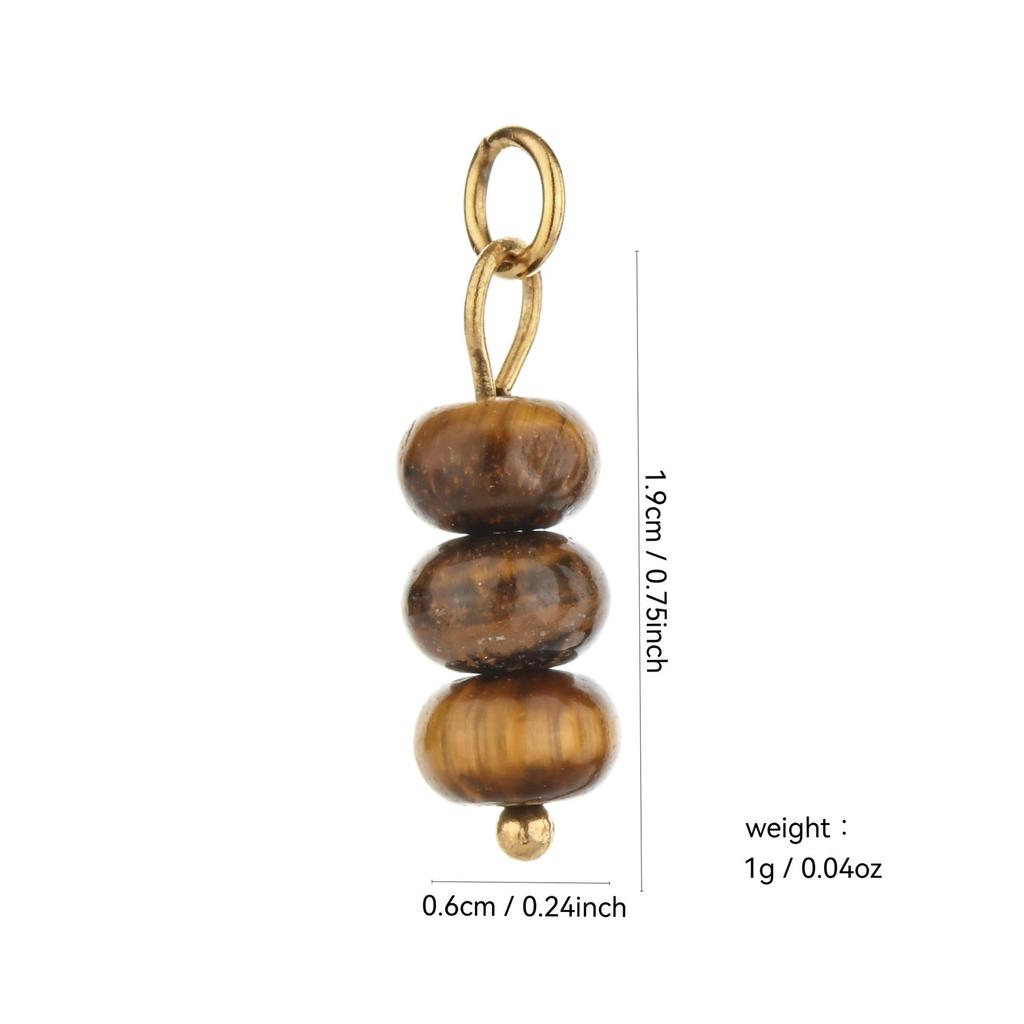 Multi-Stone Ceramic Faux Pearl Cat's Eye Beaded DIY Earrings Pendant
