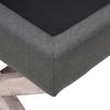 Storage Ottoman In Dark Grey 45 X 45 X 49 Cm Fabric