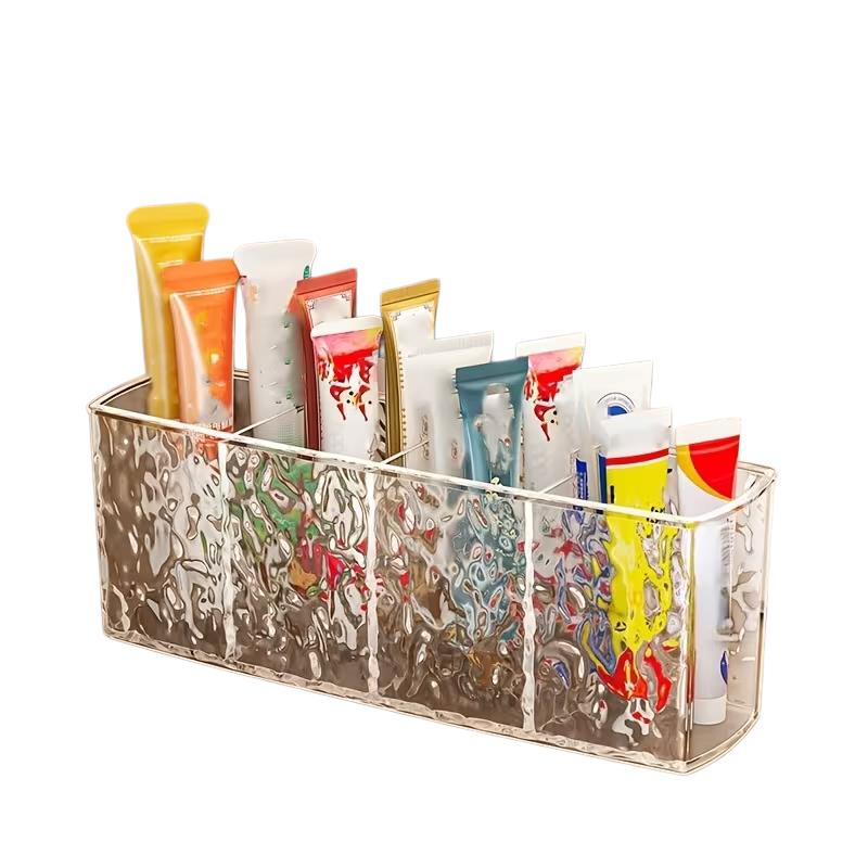 

1pc Multi-Function Medicine Box, Transparent Compartments, Desktop Organizer for Tubes, Ointments, Shelving
