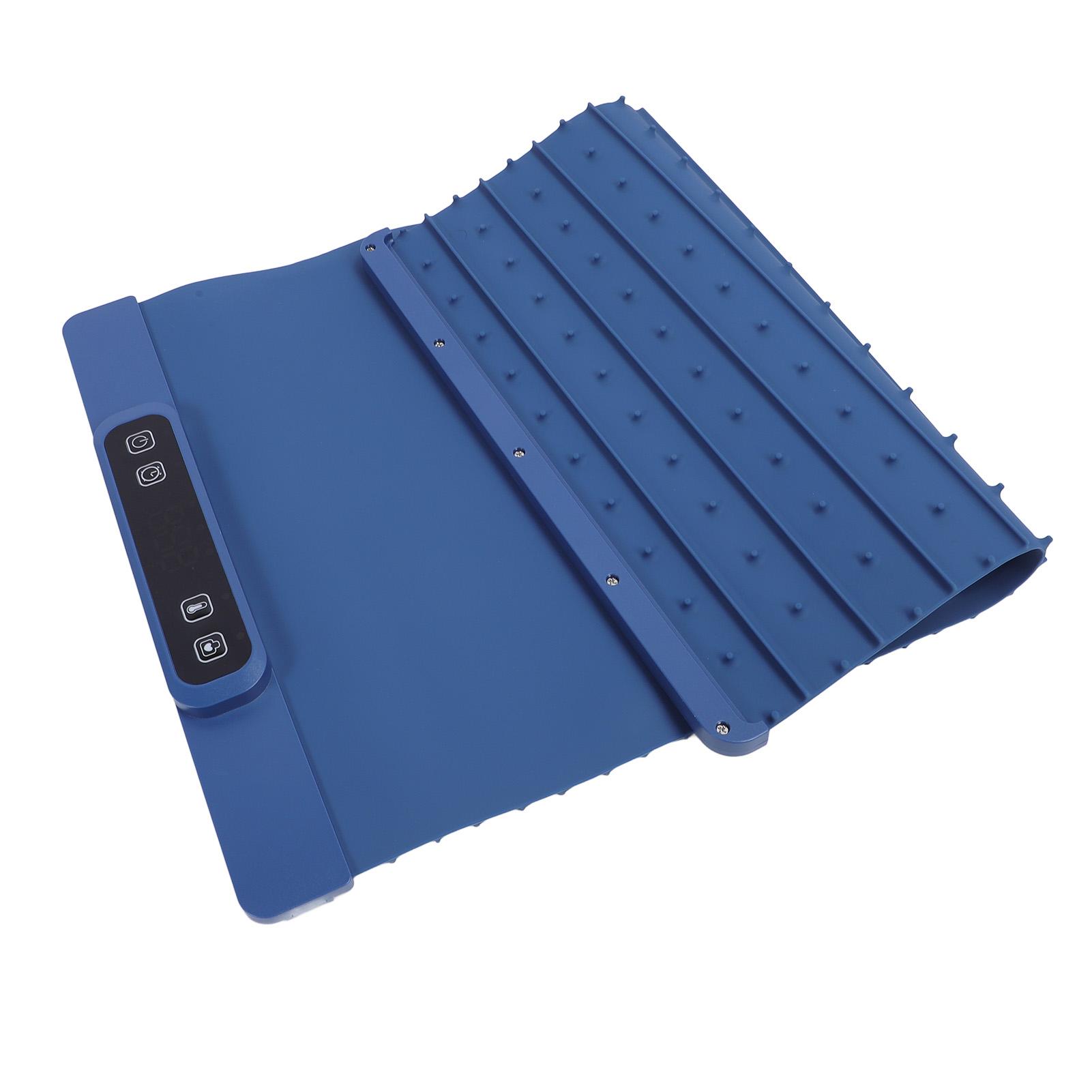 

Подогреватель для еды, силиконовый электрический подогреватель, складной подогреватель, подставка для еды с 3 уровнями температуры US Plug ярко-синий