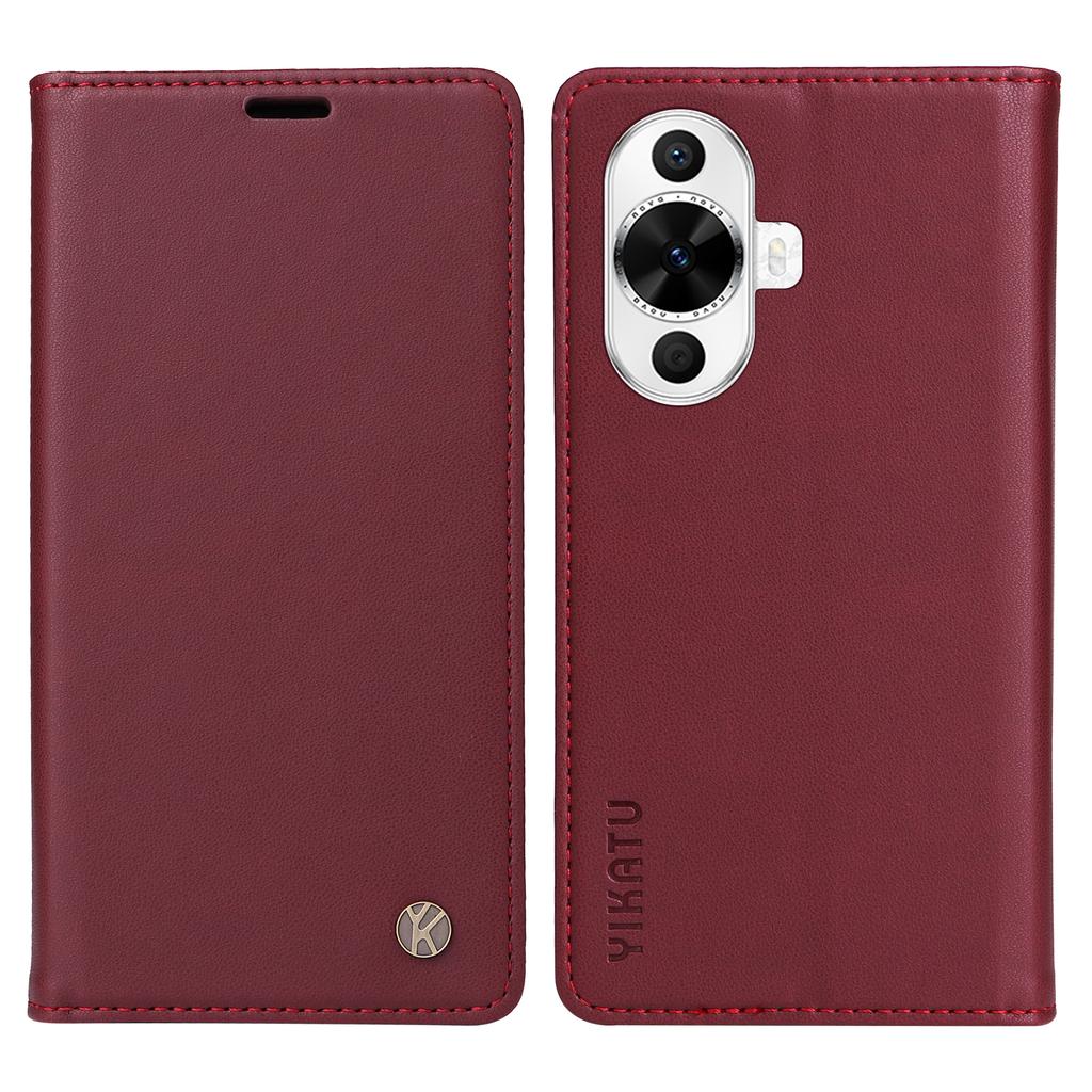 YIKATU YK-001 For Huawei nova 12s 4G/nova 12 Lite 4G/nova 11 Case Strong Magnetic Leather Phone Cover