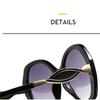 Women's sunglasses, men's and women's large-frame sunglasses, fashionable round-frame sunglasses.