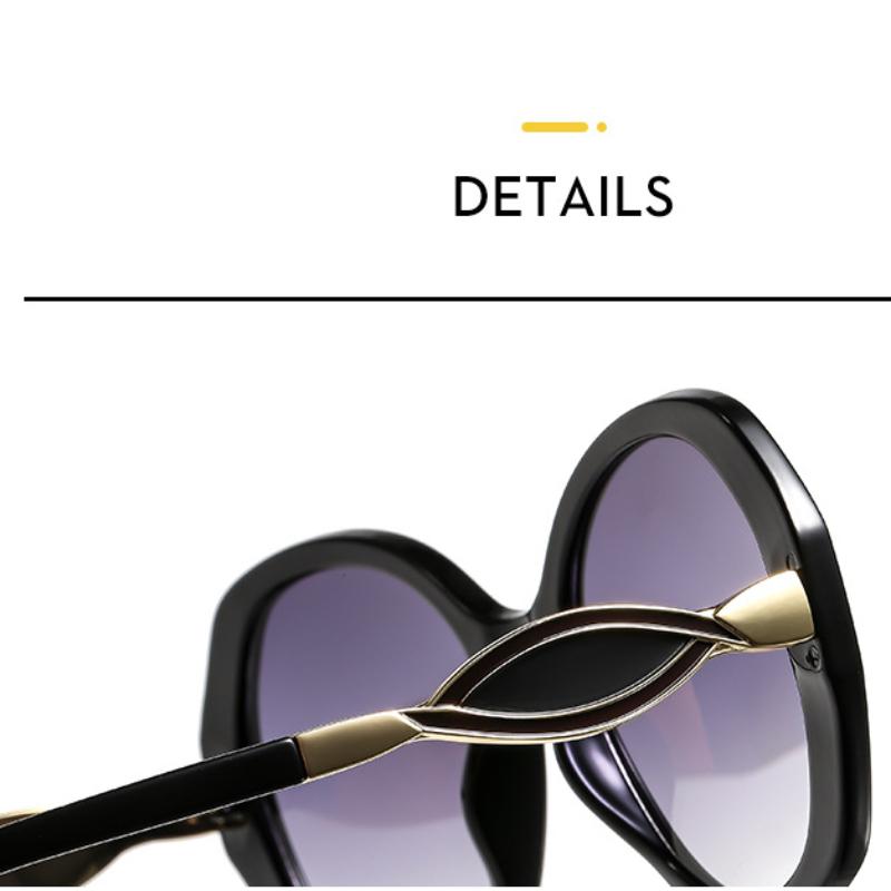 Women's sunglasses, men's and women's large-frame sunglasses, fashionable round-frame sunglasses.