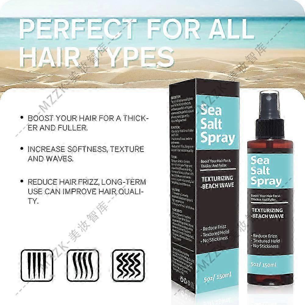 Sea Salt Spray for Hair, Sea Salt Spray For Dry Texturizing & Volumizing, Curl and Beach Waves Spray for Hair Men and Women
