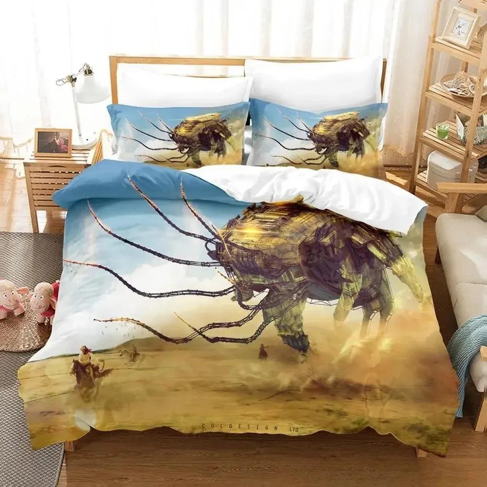 New Anime Robot Bedding Set Single Twin Full Queen King Size Bed Set Adult Kid Bedroom Duvet Cover Sets 3D Print Bed Sheet Set