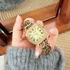 Quadratische Leichte Luxus Leopardenmuster Gürtel Kreativ Mode Edelstahl Damen Armbanduhr Dominante Trendige Uhr Zubehör