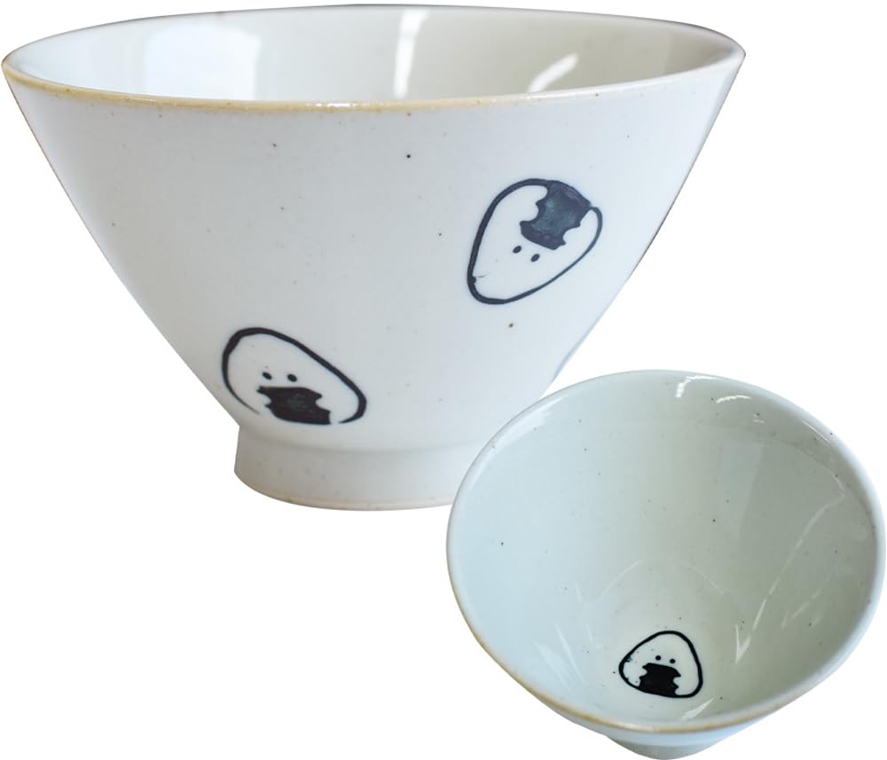 Ippinsha Gyutto Nori Rice Made in 47061 Onigiri-san Onigiri-san Bowl, Japan, Microwave/Dishwasher Safe, Gift,