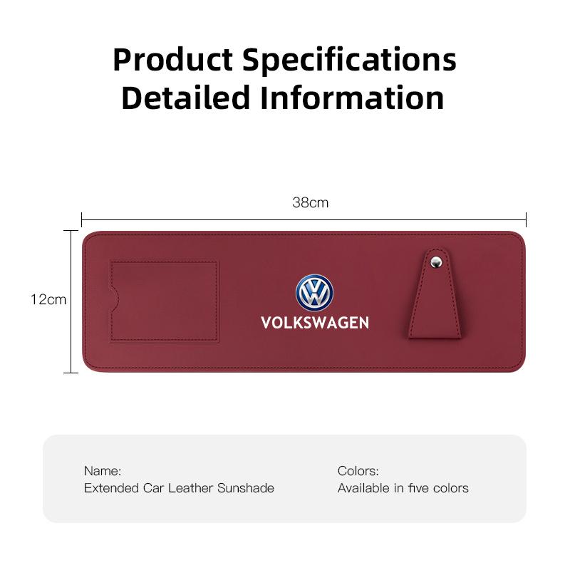 O7Car Sunshade Extender Plate Storage Clip Glasses Clip For Volkswagen Tiguan Passat Golf Polo Touareg Magotan Amarok T5 T-ROC GTI