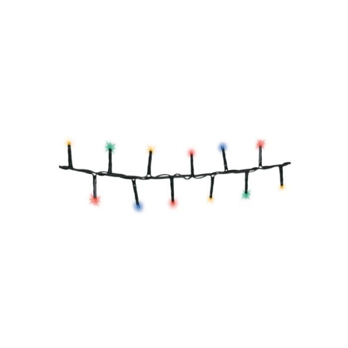 Guirlande scintillante - EDM - 11 m - Multicolore et blanc chaud - LED - Interrupteur