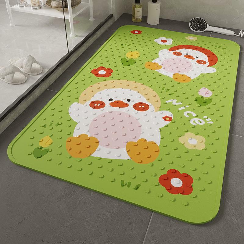 Child's Non-Slip Waterproof Bathroom Mat - Anti-Fall Shower & Toilet Floor Pad